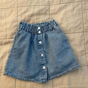 Zara baby jean skirt